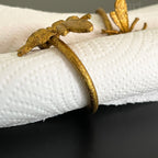 Gold Queen Bee Napkin Ring Set Of 2