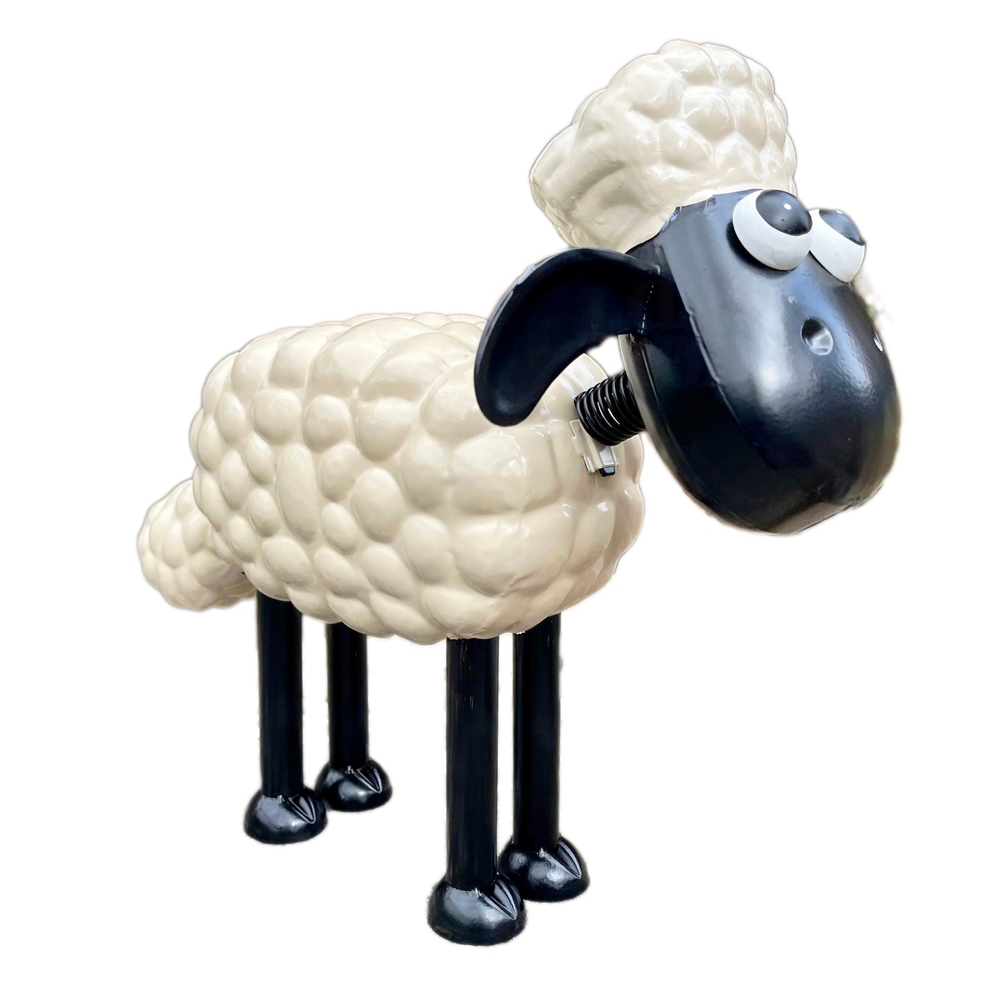 Shaun das Schaf-Skulptur aus Metall