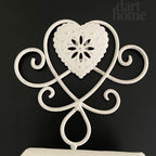 Lattice Heart Toilet Roll Holder