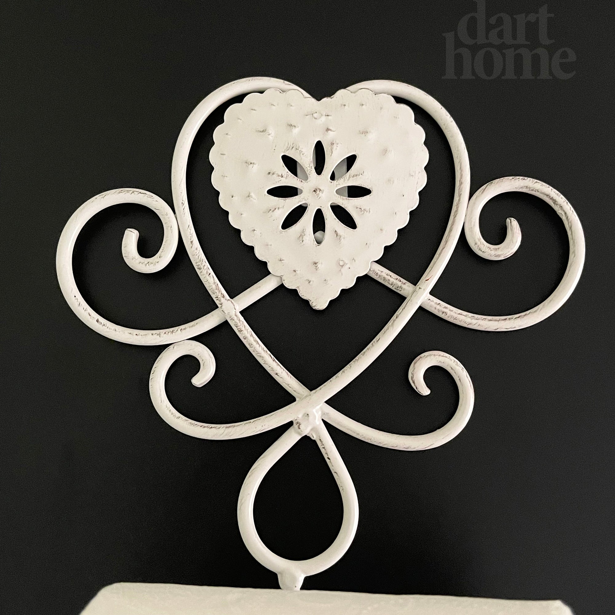 Lattice Heart Toilet Roll Holder