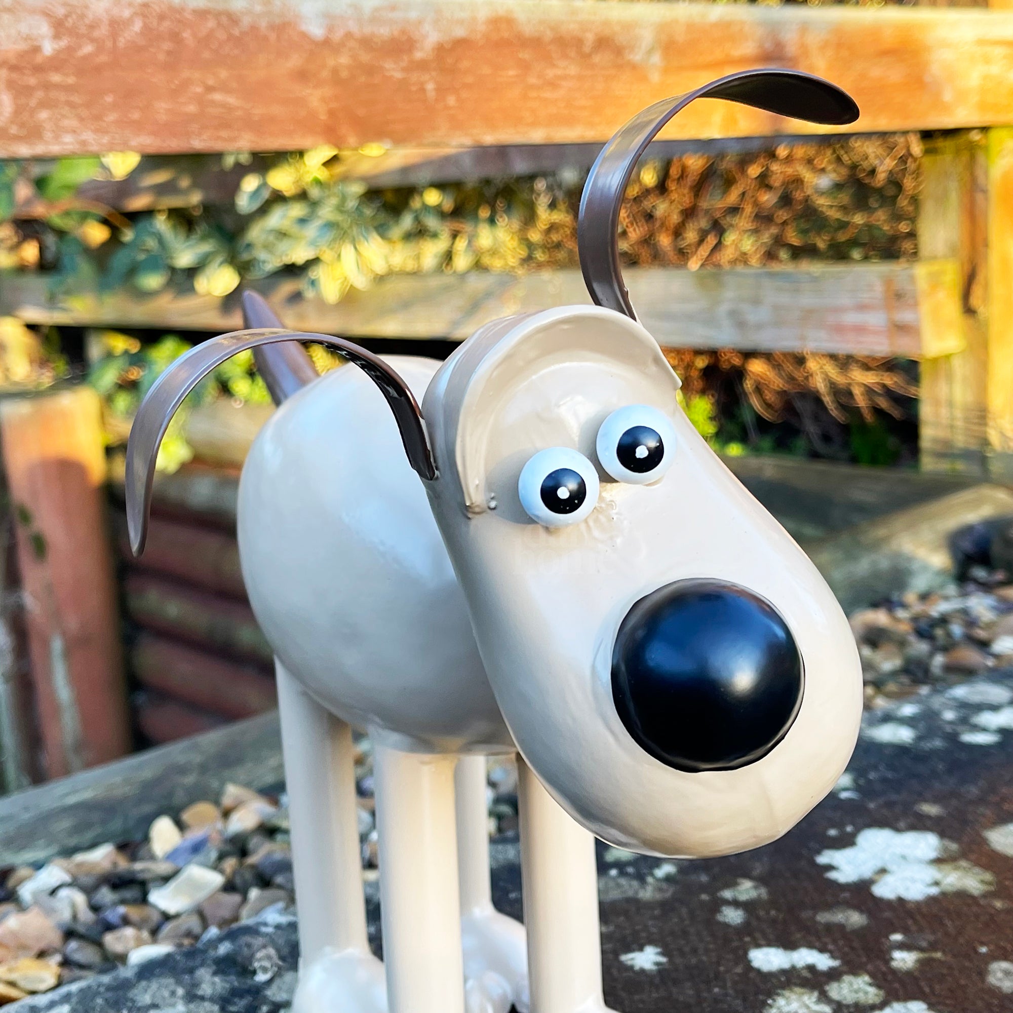 Metal Wallace And Gromit Garden Statues