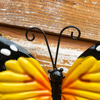 Oranger Schmetterling Wandkunst klein