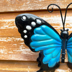 Blauer Schmetterling Wandkunst klein