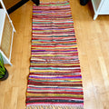Rainbow Cotton Rag Hallway Runner Rug 150cm