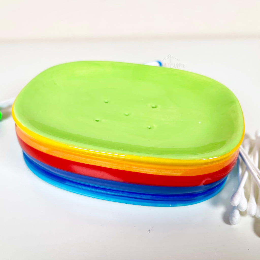 Rainbow Ceramic Bathroom Soap Dish