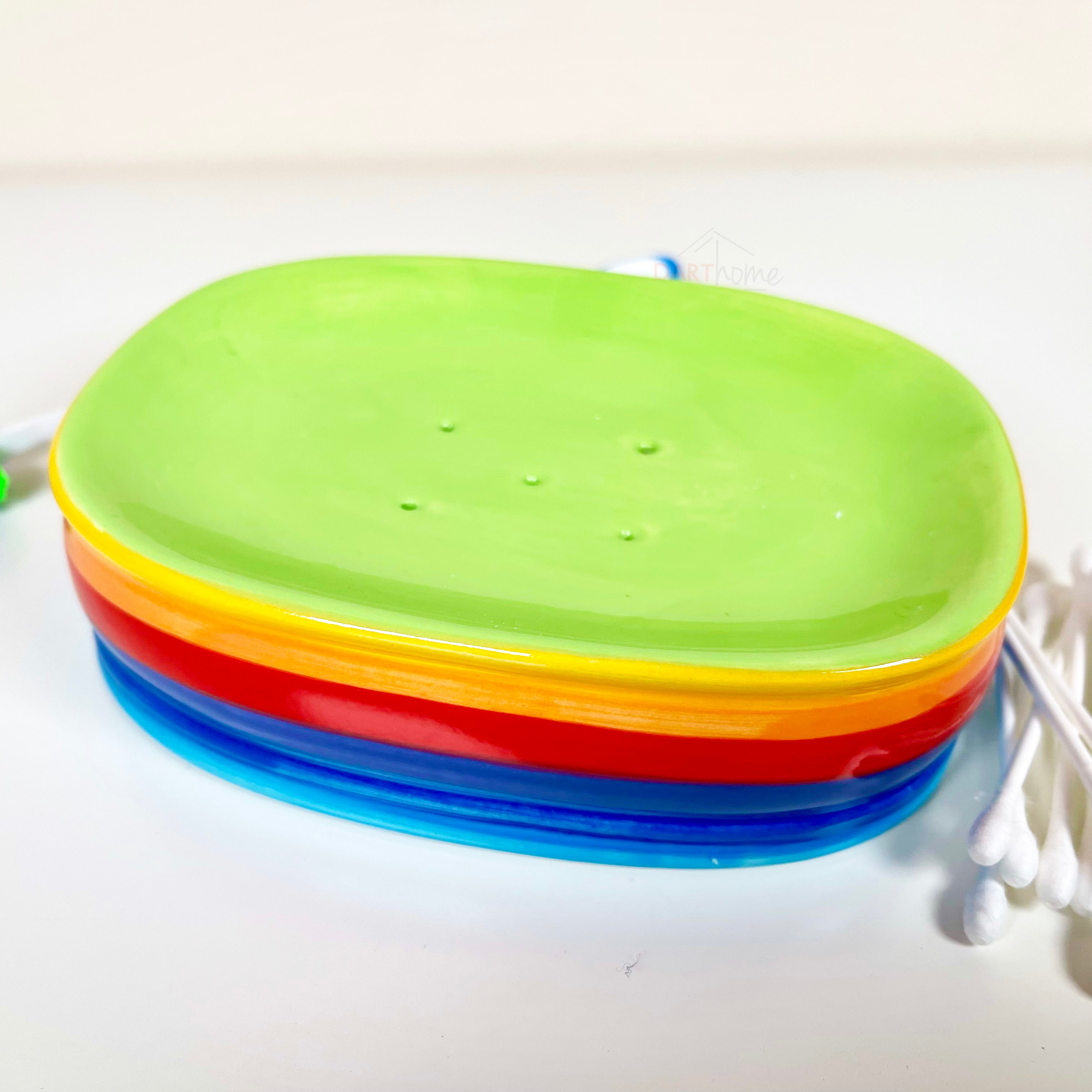 Rainbow Ceramic Bathroom Soap Dish