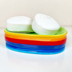 Rainbow Ceramic Bathroom Soap Dish