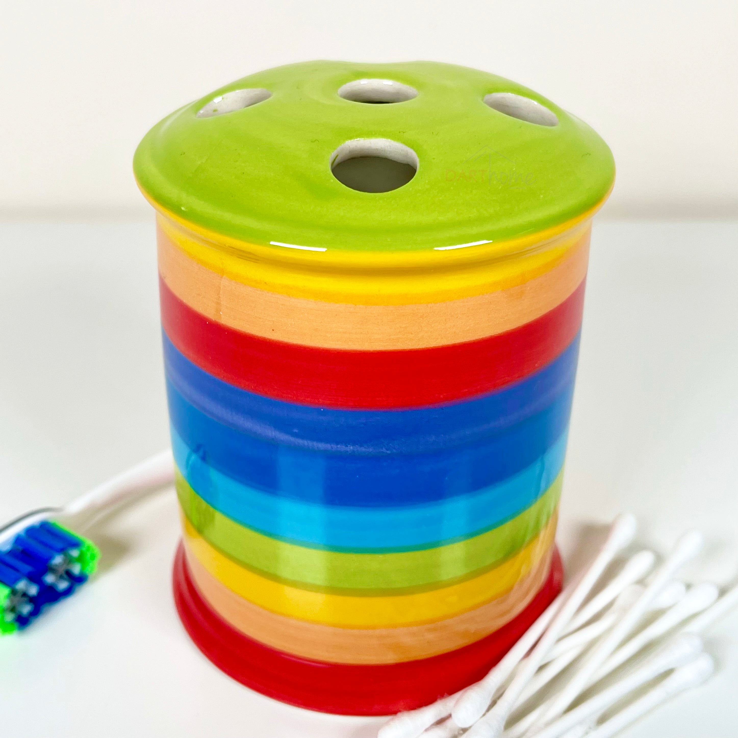 Regenbogen-Badezimmer-Zahnbürstenhalter
