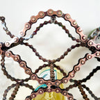 Large Recycled Bike Chain 13 Bottle Wine Rack