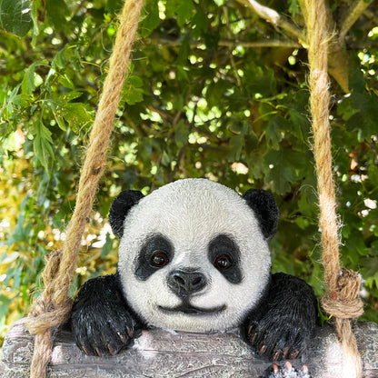 Schwingender Panda-Gartenschmuck, 22 cm