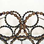 Recycled Bike Chain 5 Bottle Wine Rack