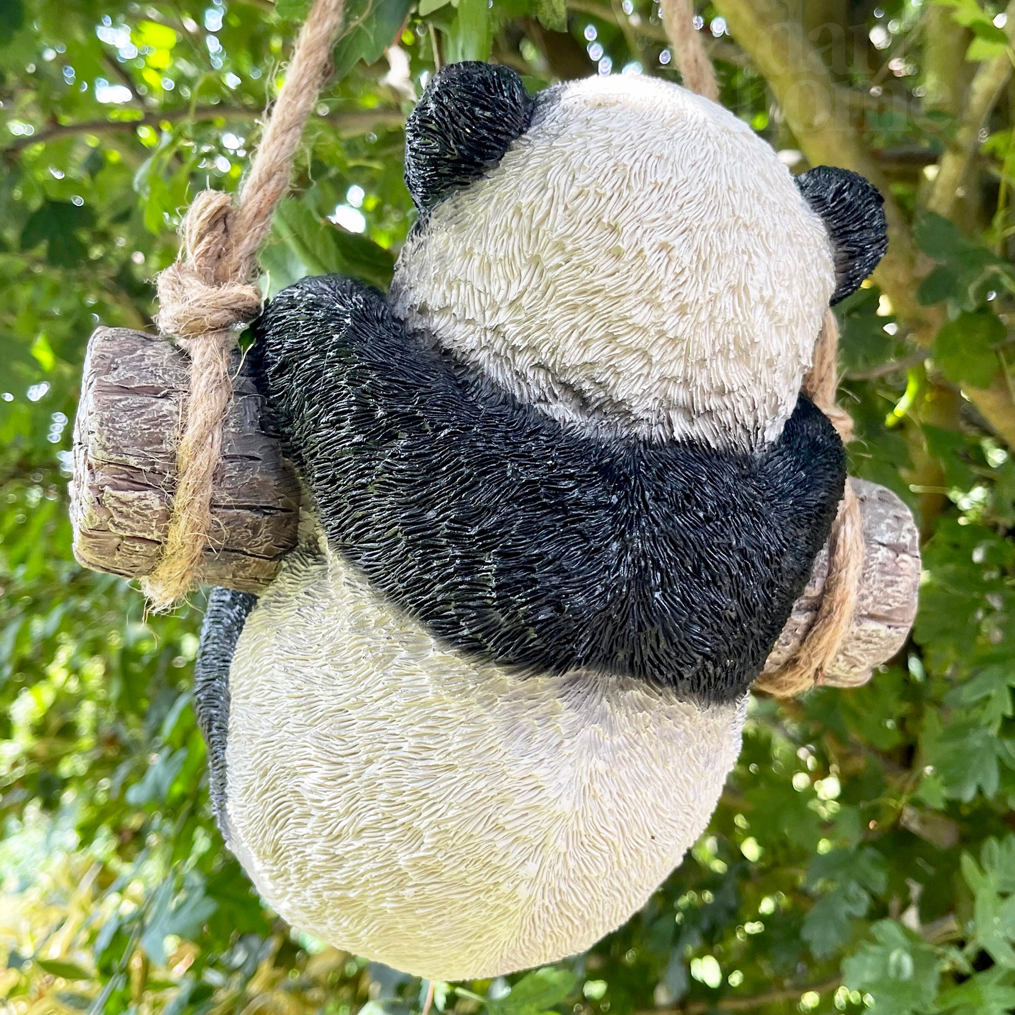 Swinging Panda Garden Ornament 22cm