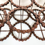 Recycled Bike Chain Wine Bottle Carrier