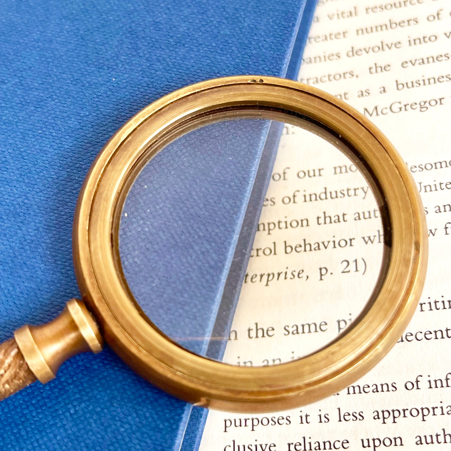 Brass Henry Hughes Vintage Hand Held Magnifying Glass