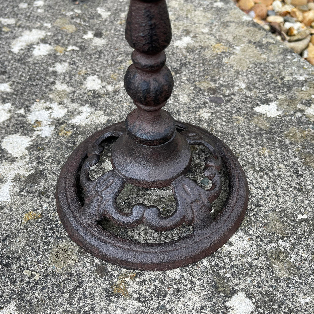 Tall Oval Cast Iron Bird Bath 29cm