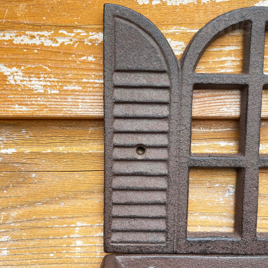 Cast Iron Shutter Window Bird Feeder
