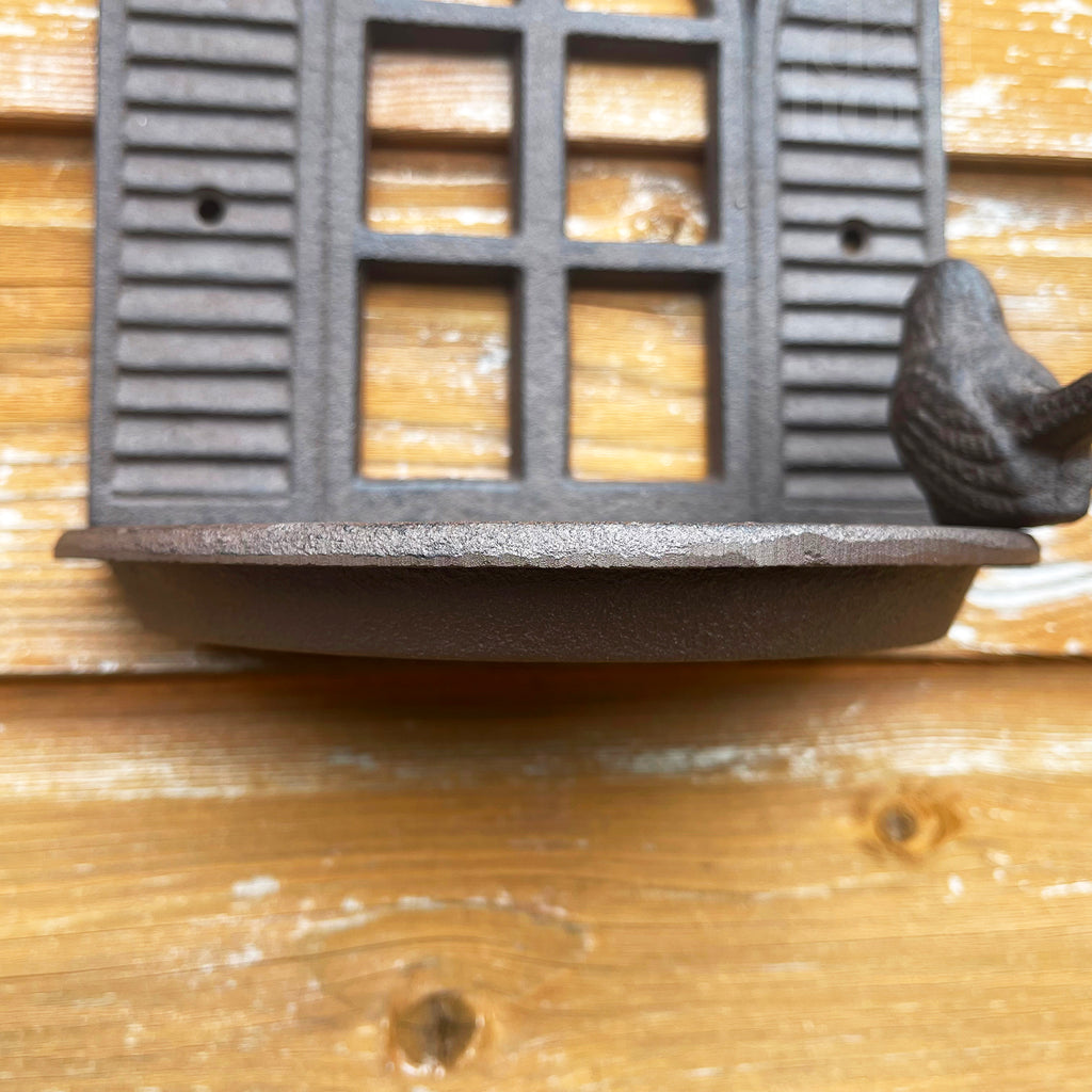 Cast Iron Shutter Window Bird Feeder