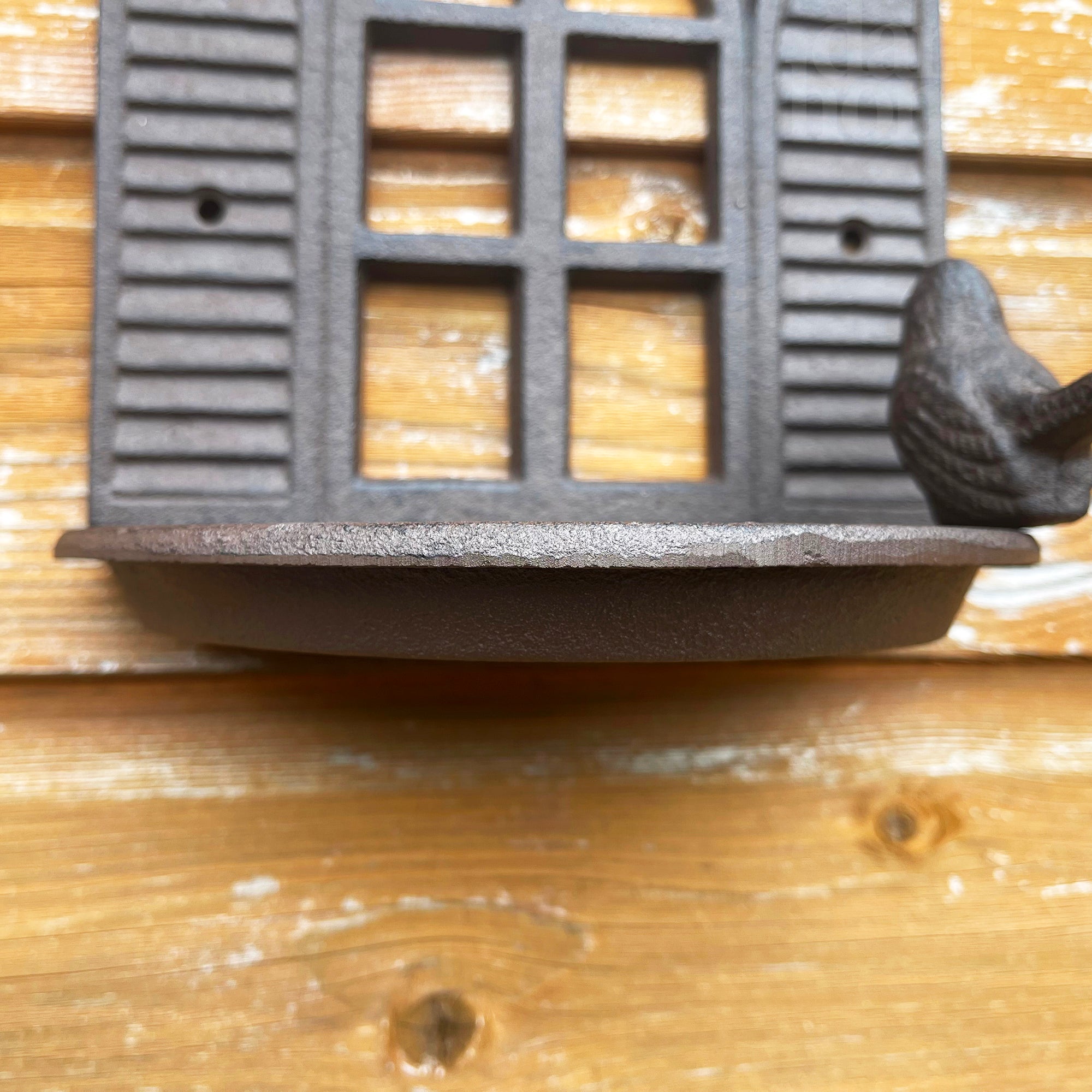 Cast Iron Shutter Window Bird Feeder