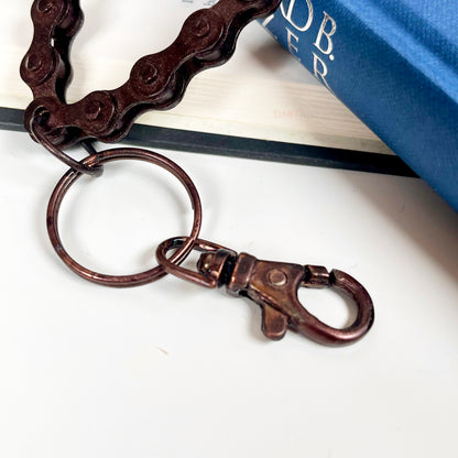 Recycled Metal Bike Chain Bottle Opener Key Ring