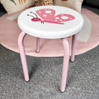 Pink Butterfly Childrens Stool