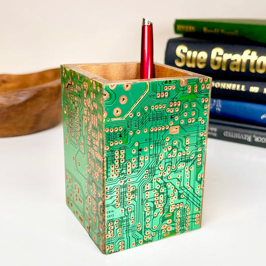 Recycled Circuit Board Novelty Pen Pot