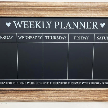 7 Day Chalkboard Weekly Planner