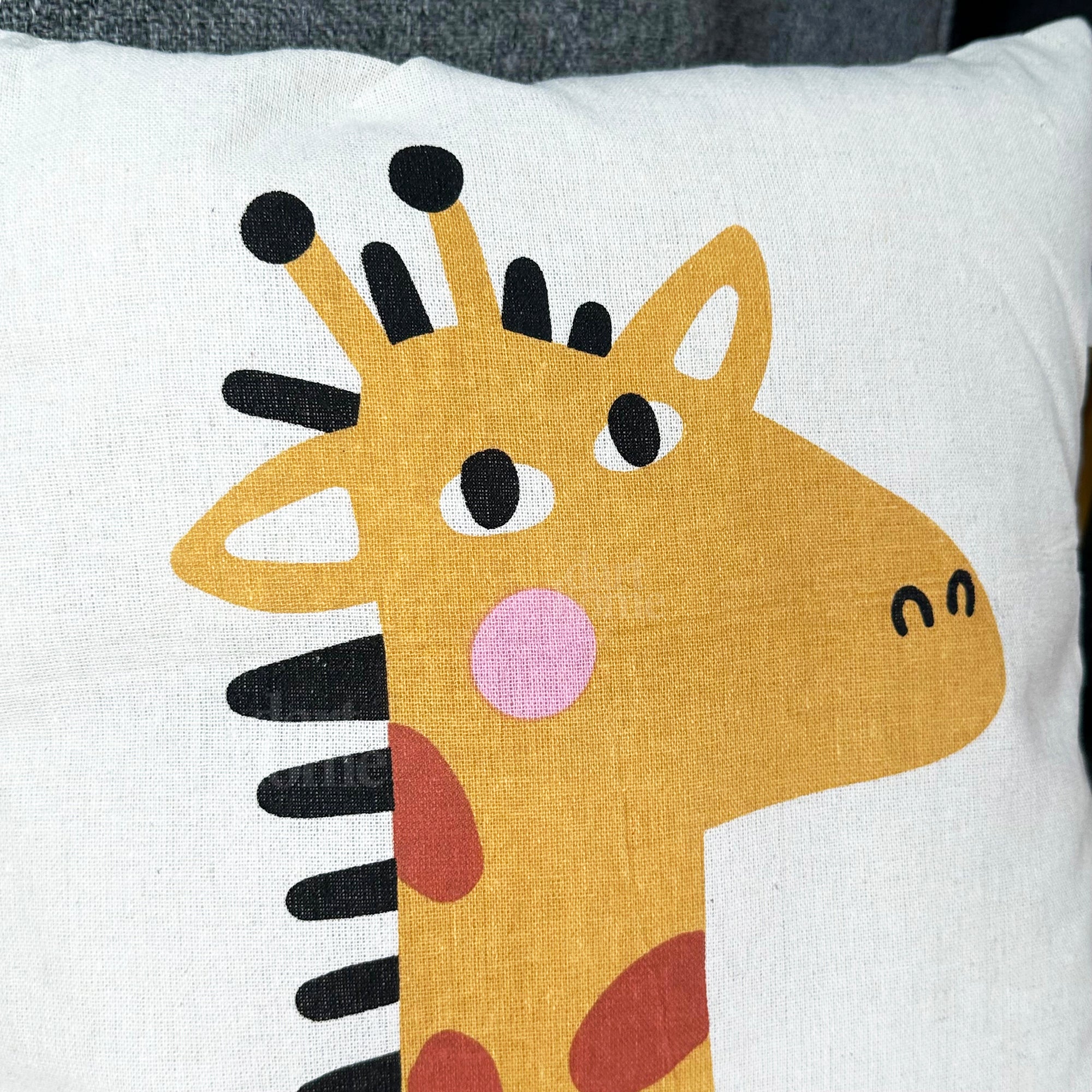 Safari Childrens Cushion - Giraffe