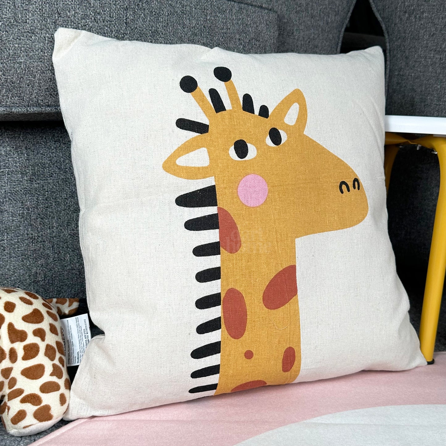 Safari Childrens Cushion - Giraffe