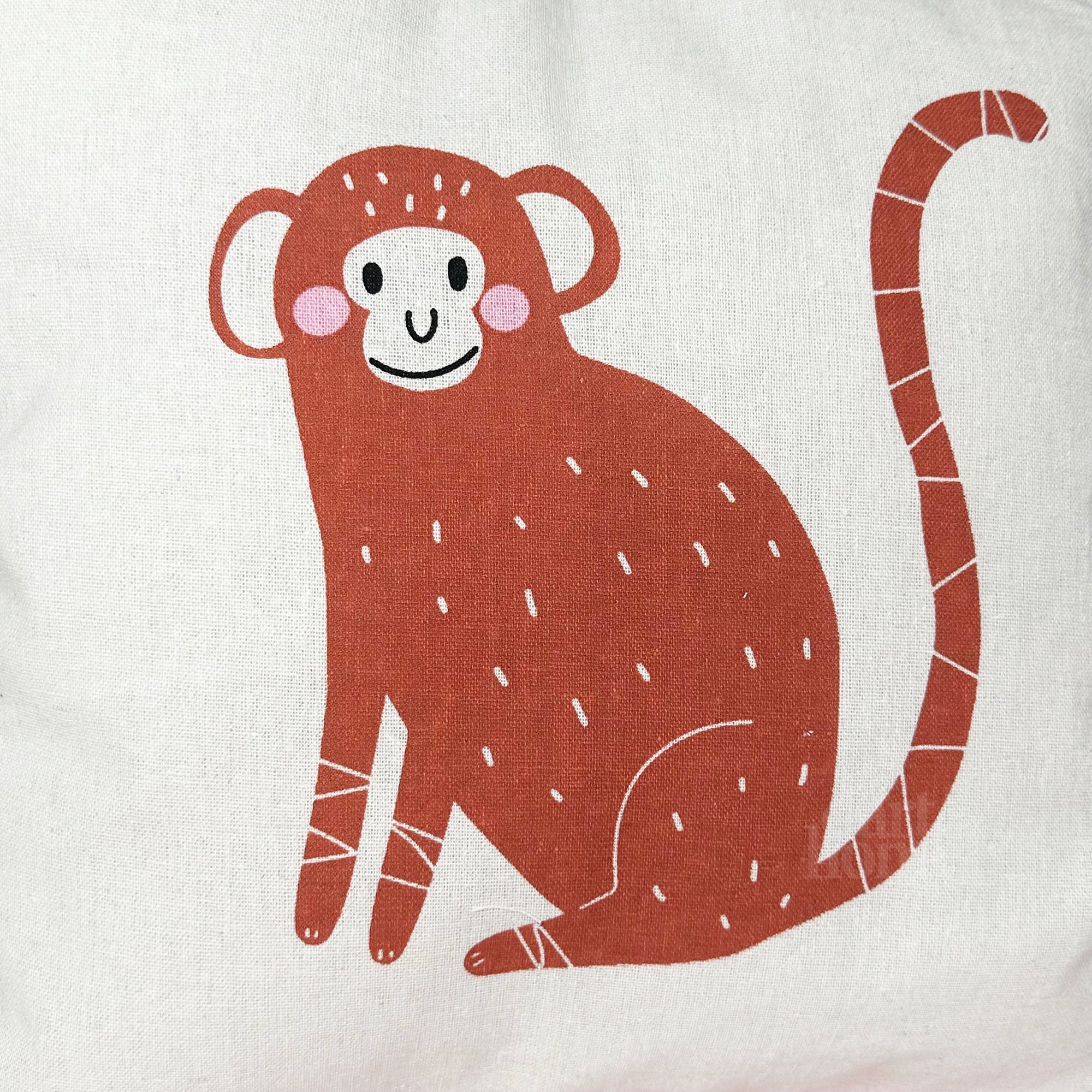 Safari Childrens Cushion - Monkey