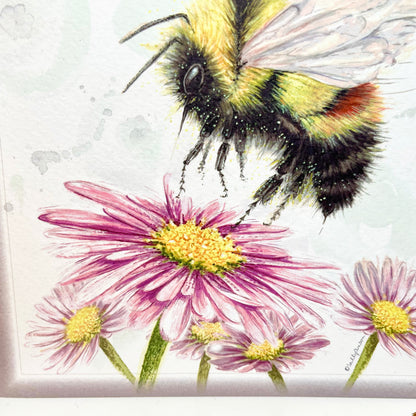 Handmade 'Hi Honey' Bees Birthday Card