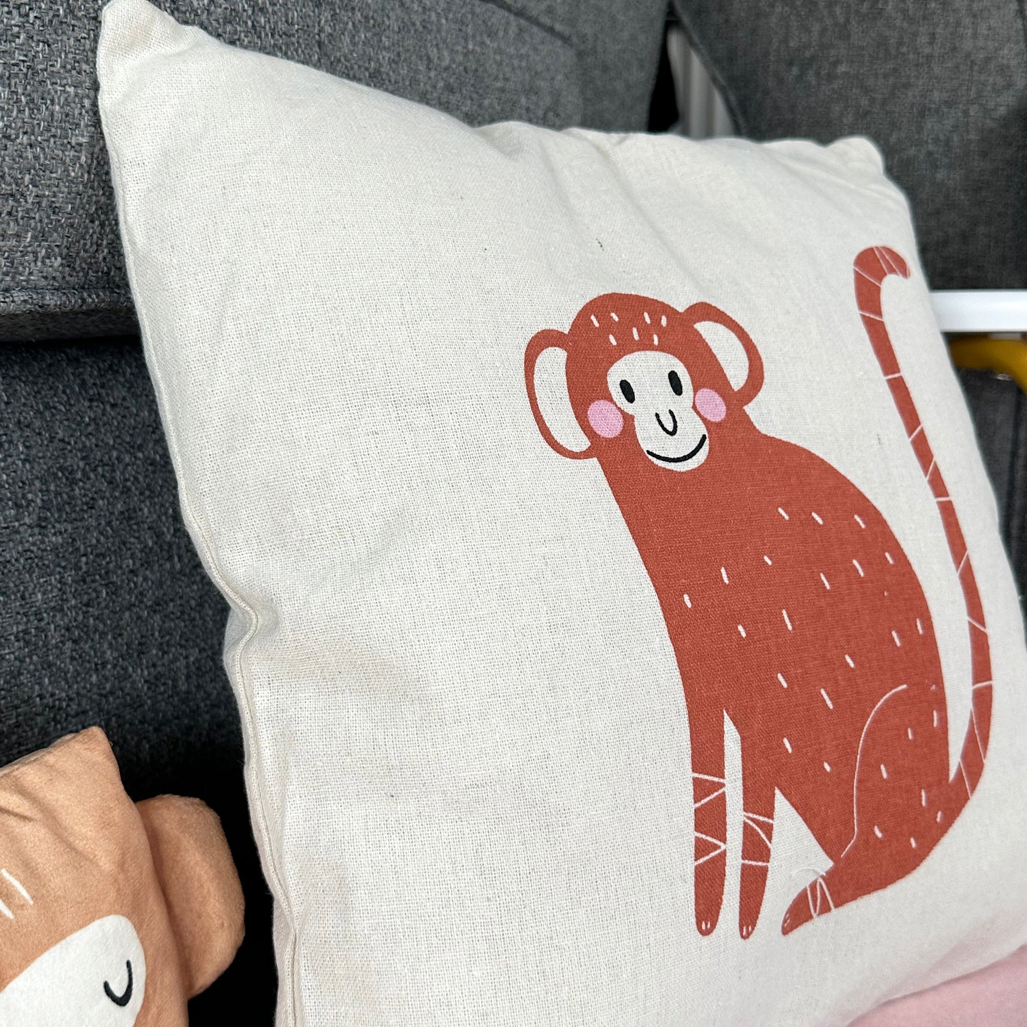 Safari Childrens Cushion - Monkey