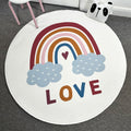 White Rainbow Foam Baby Play Mat