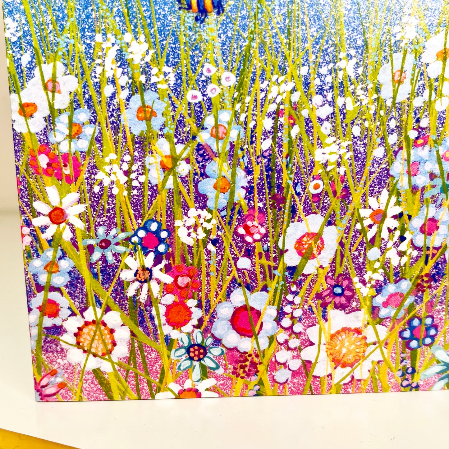 Handmade Bees In Meadow Greeting Card