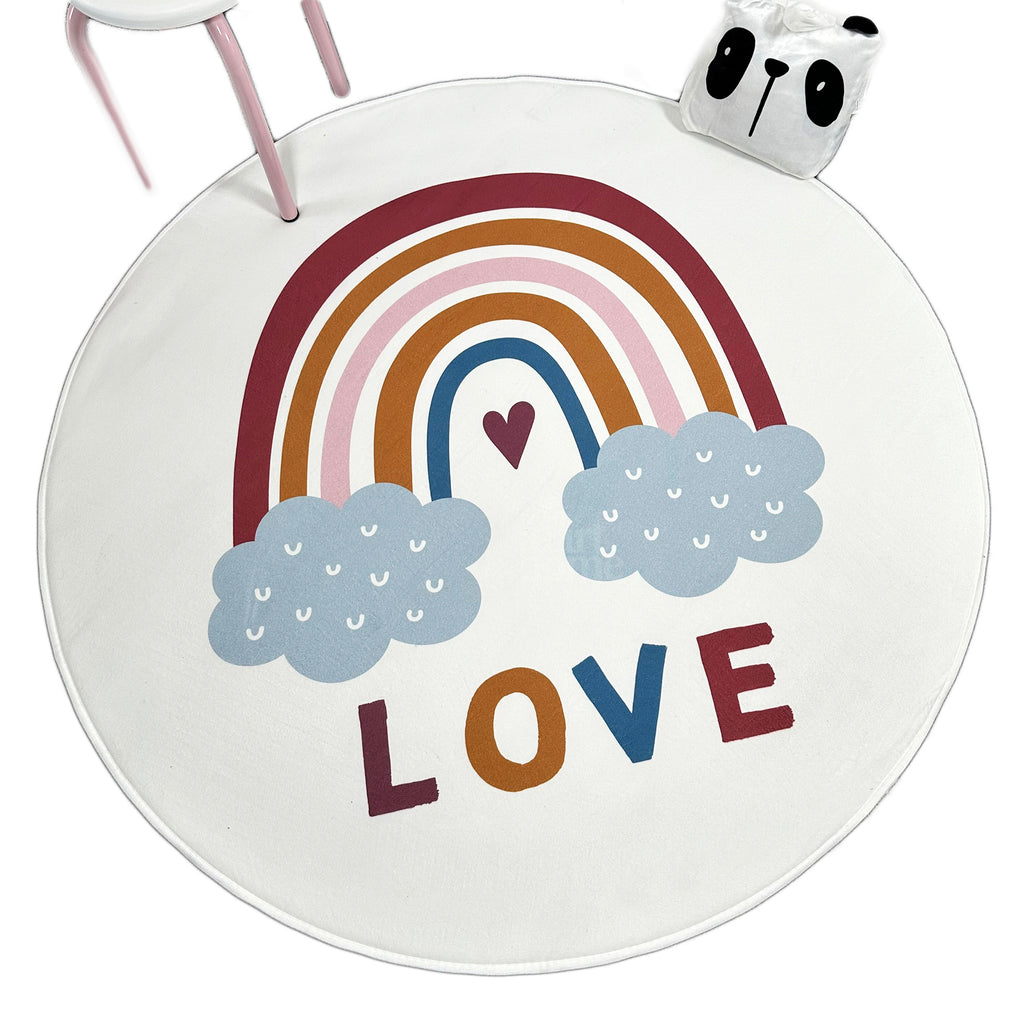 White Rainbow Foam Baby Play Mat