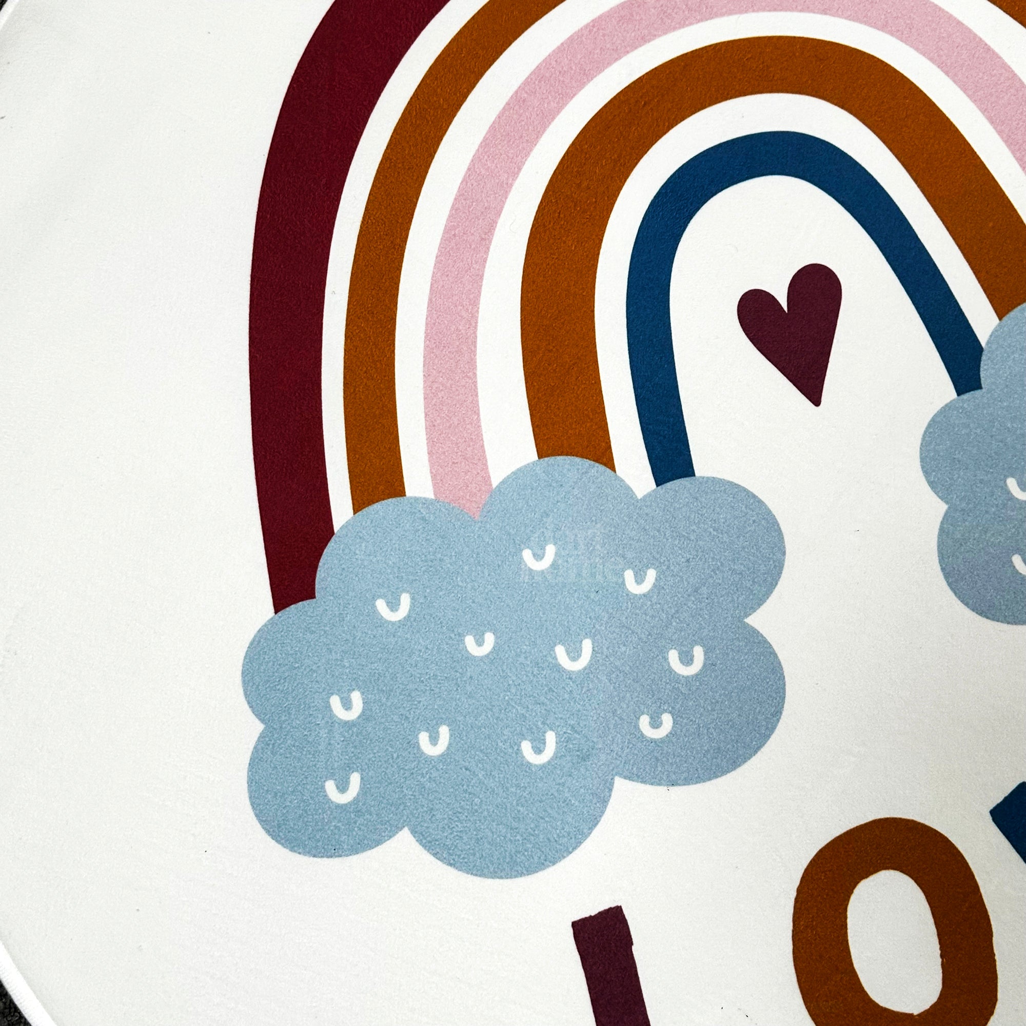White Rainbow Foam Baby Play Mat