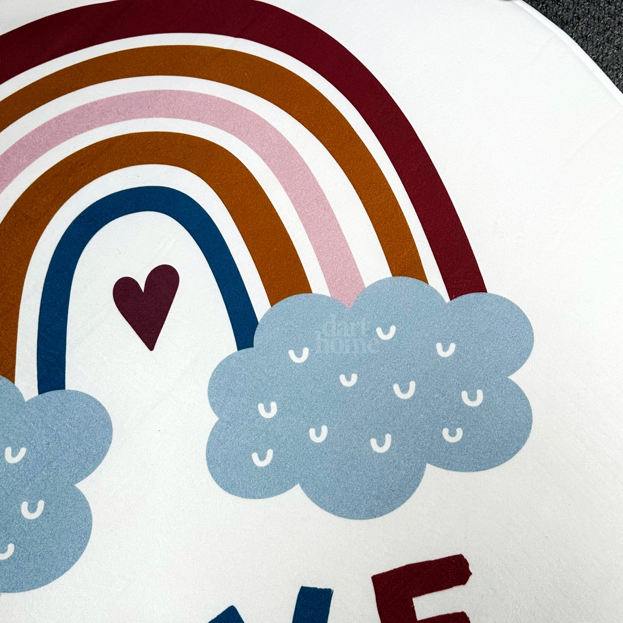 White Rainbow Foam Baby Play Mat
