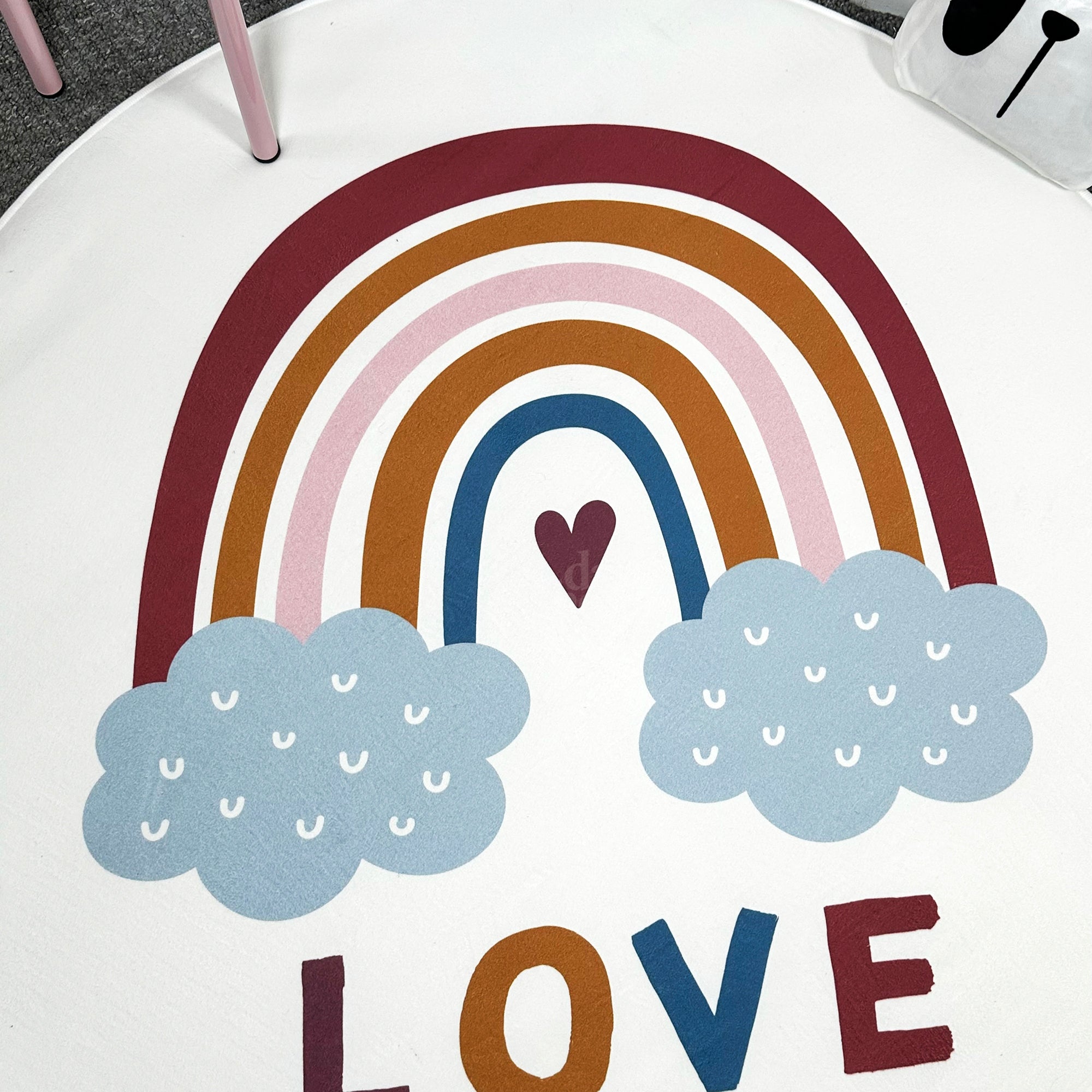 White Rainbow Foam Baby Play Mat