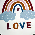 White Rainbow Foam Baby Play Mat