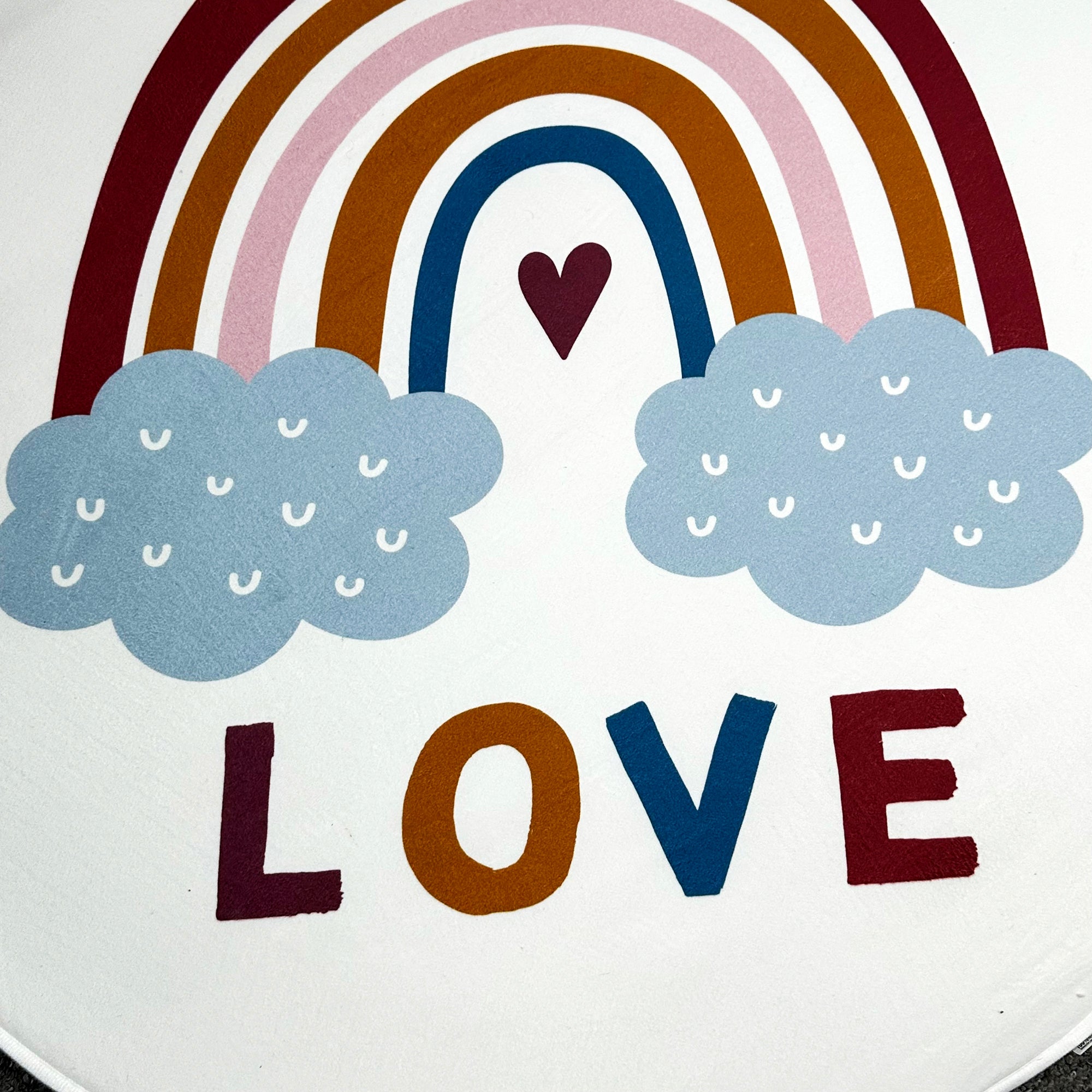 White Rainbow Foam Baby Play Mat