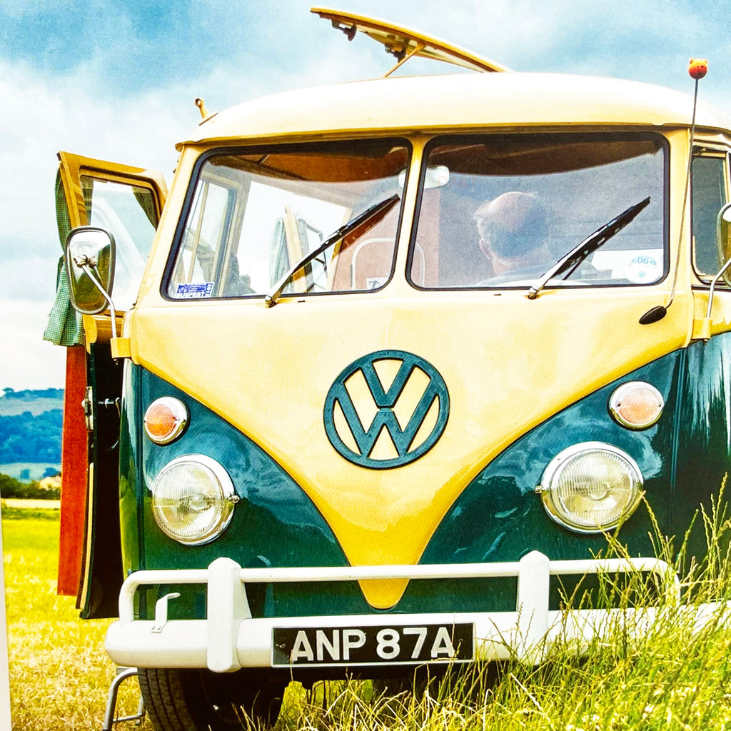 Handmade VW Camper Van Greeting Card