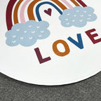 White Rainbow Foam Baby Play Mat