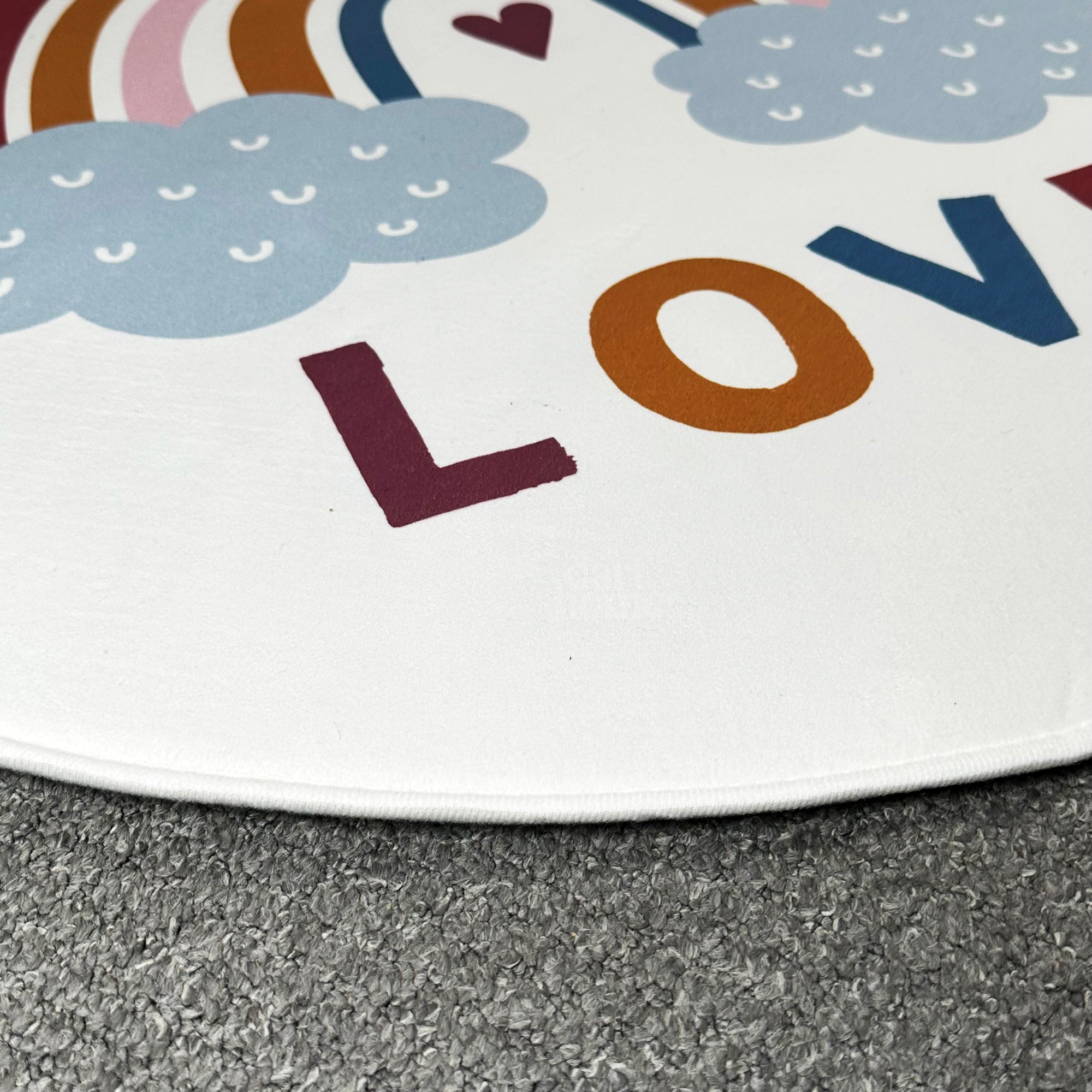 White Rainbow Foam Baby Play Mat
