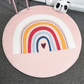 Pink Rainbow Foam Baby Play Mat