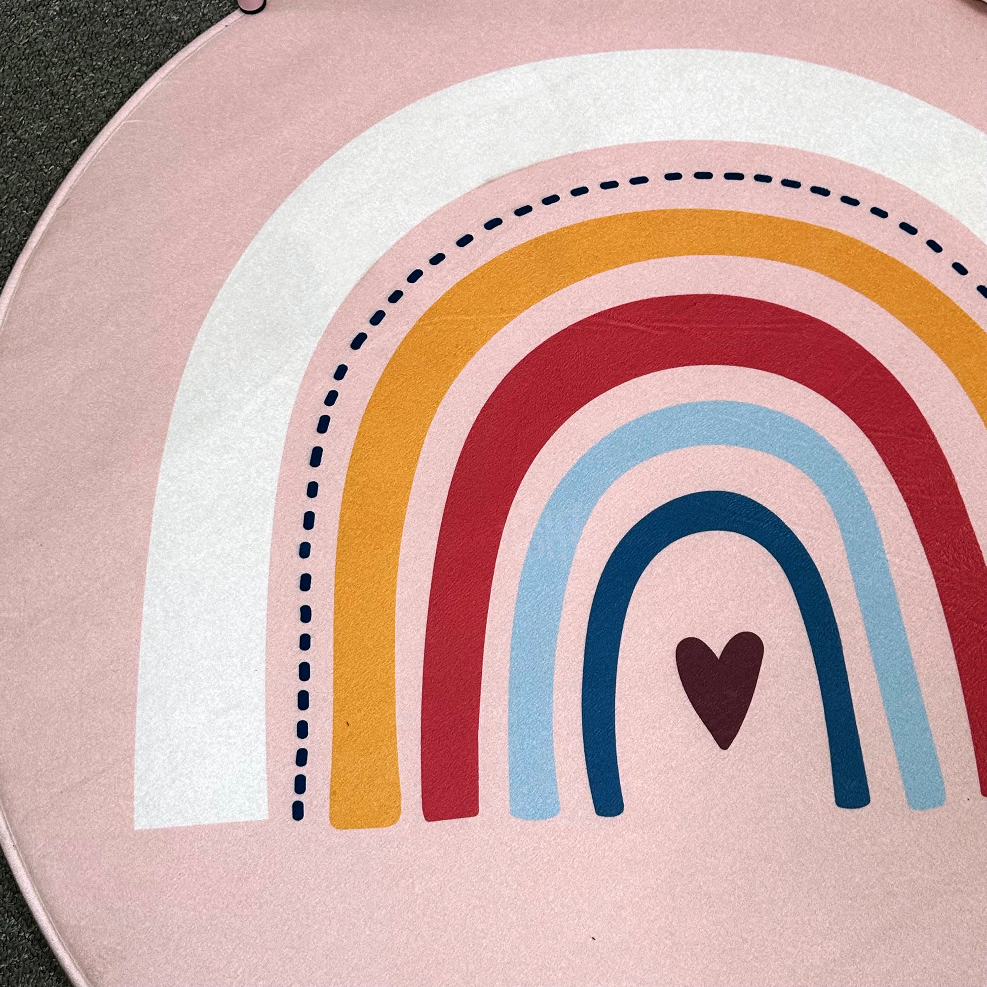 Pink Rainbow Foam Baby Play Mat