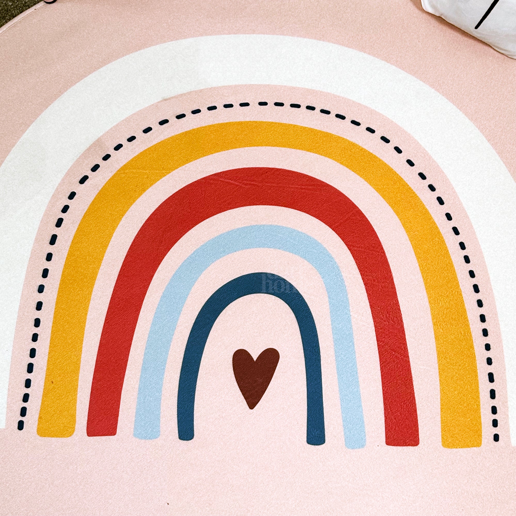 Pink Rainbow Foam Baby Play Mat