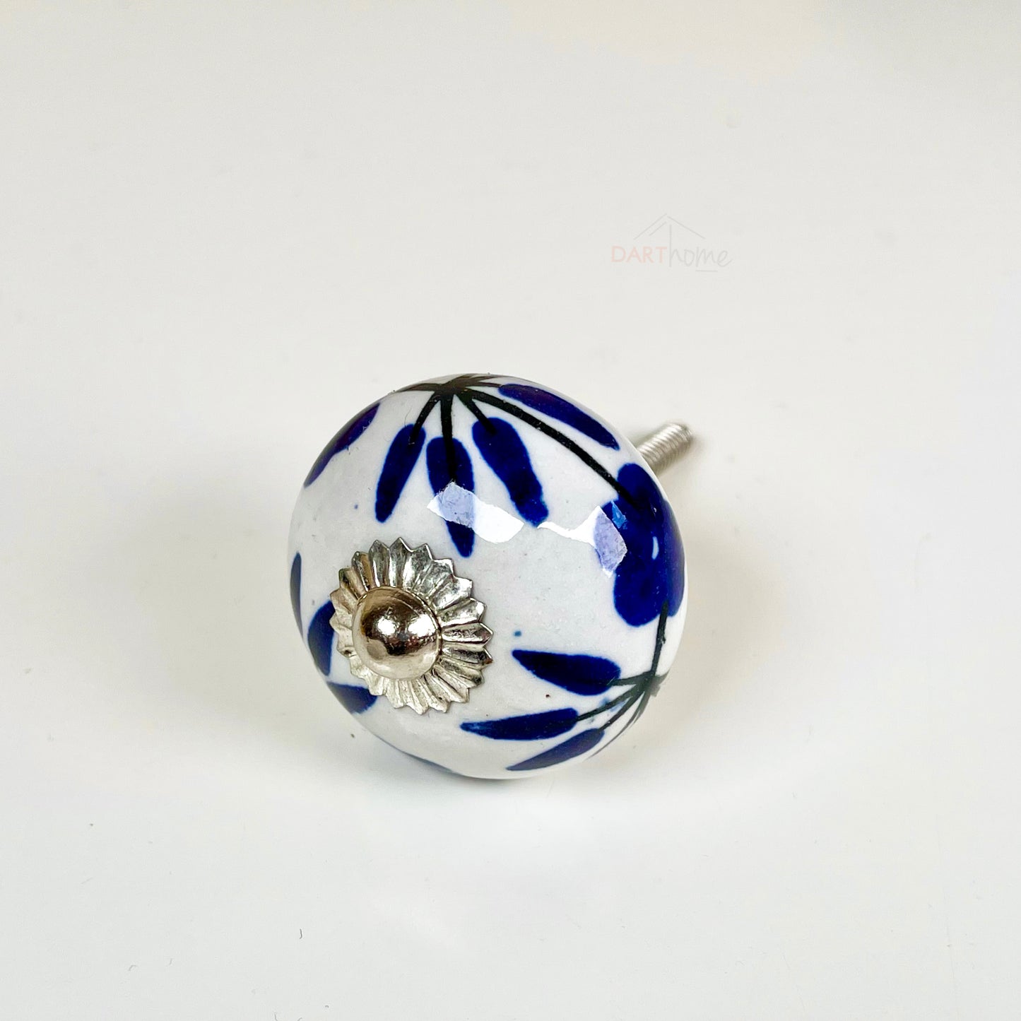 Blue Mediterranean Door Knobs Set Of 5