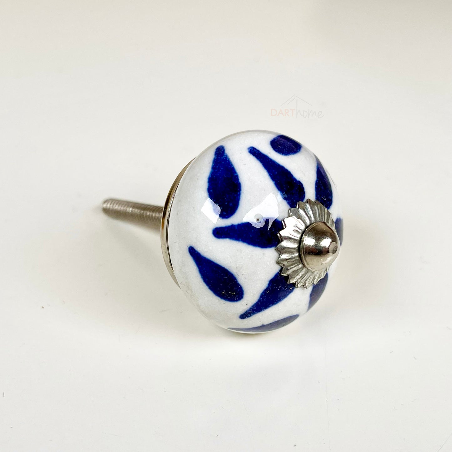 Blue Mediterranean Door Knobs Set Of 5