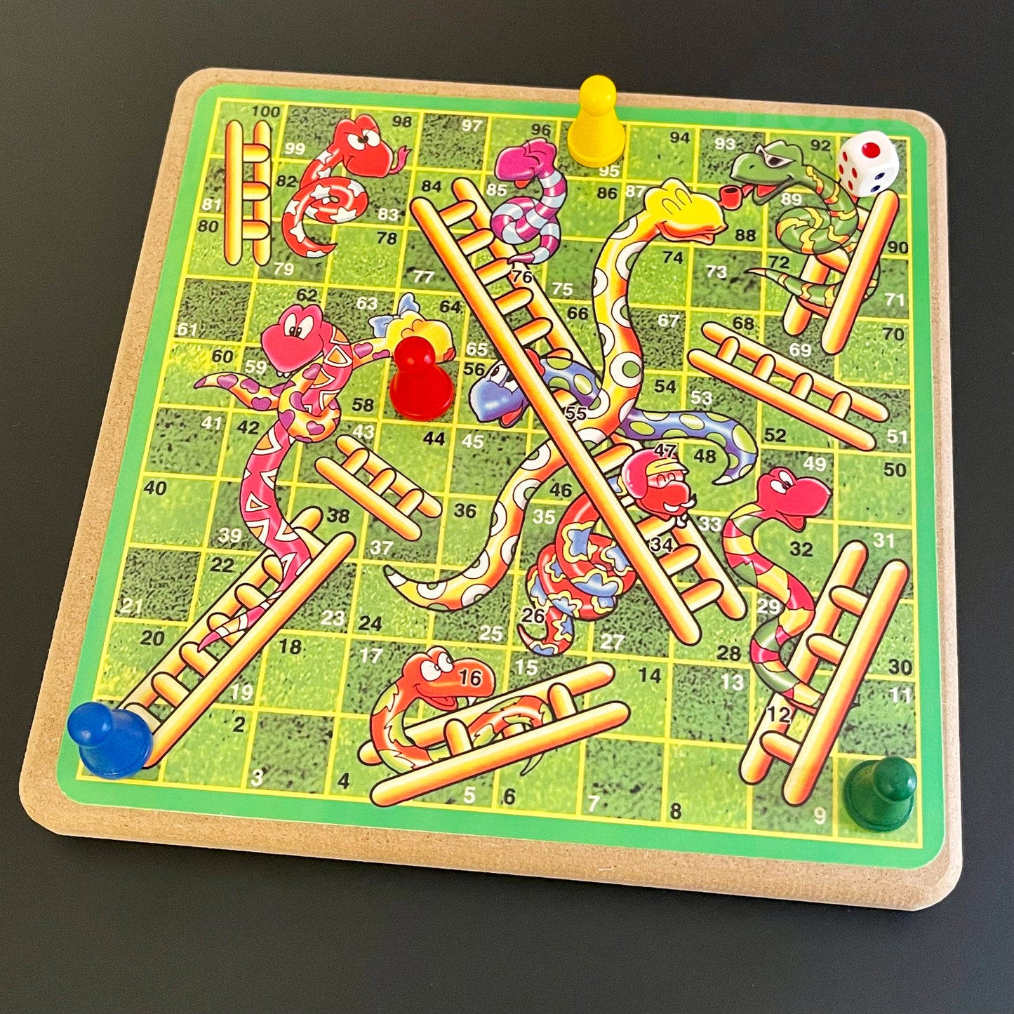 Retro Snakes & Ladders Childrens Classic Game