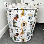 White Cartoon Animal Laundry Bag