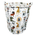 White Cartoon Animal Laundry Bag